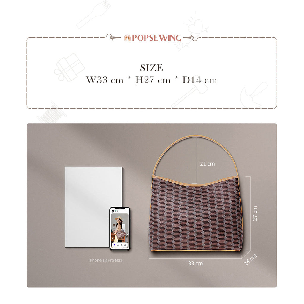 CUCUBIRD Leather Checker Bucket Handbag DIY Kits  