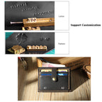 CUCUBIRD Crazy Horse Leather Double Card Holder DIY Kits  