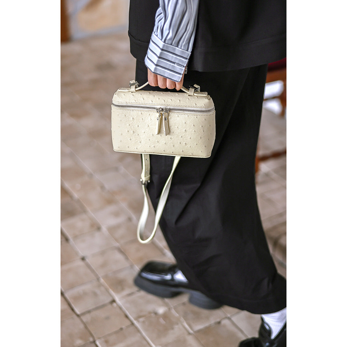 CUCUBIRD Top Grain Leather Inspired Pouch DIY Kits Light Yellow 