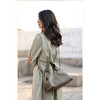 CUCUBIRD Top Grain Leather Cloud Bag DIY Kits  