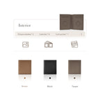 CUCUBIRD Top Grain Leather Simple Bifold Wallet DIY Kits  