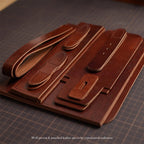 CUCUBIRD Vegetable Tanned Leather Messenger Satchel DIY Kits  