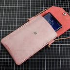 CUCUBIRD Full Grain Leather Simple Phone Bag DIY Kits  