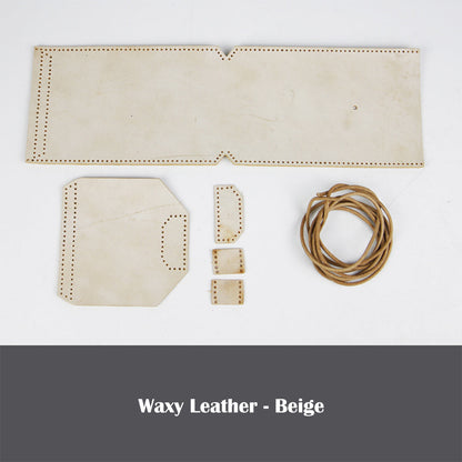 Full Grain Leather Simple Phone Bag DIY Kits - CUCUBIRD