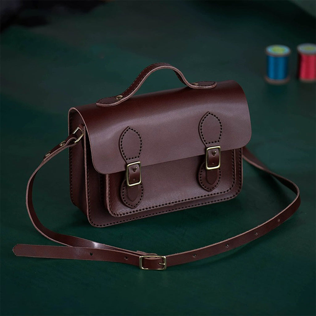 CUCUBIRD Vegetable Tanned Leather Satchel Crossbody Bag DIY Kits  