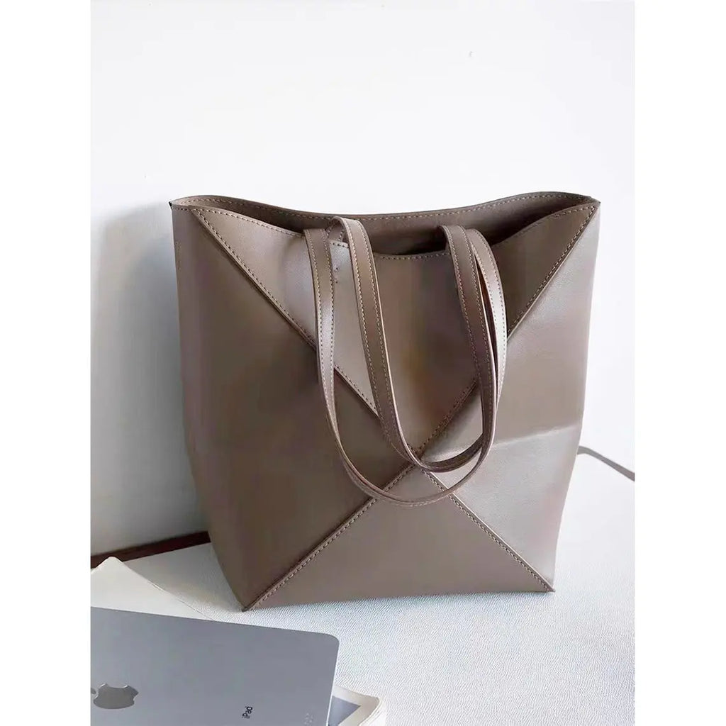 Leather Inspired Puzzle Fold Tote Bag DIY Kits - CUCUBIRD