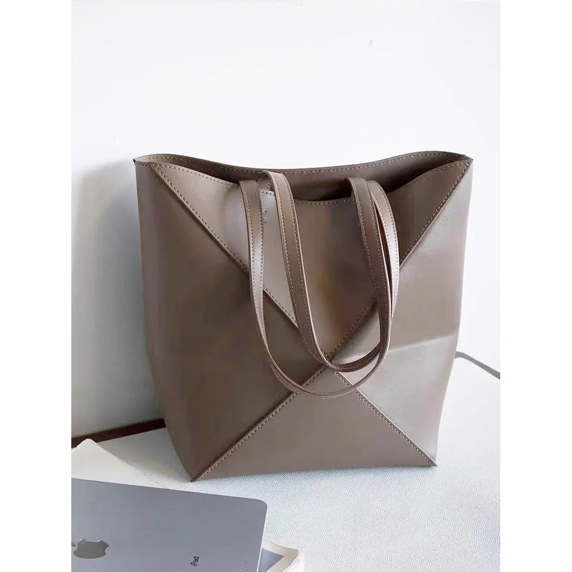 Leather Inspired Puzzle Fold Tote Bag DIY Kits - CUCUBIRD