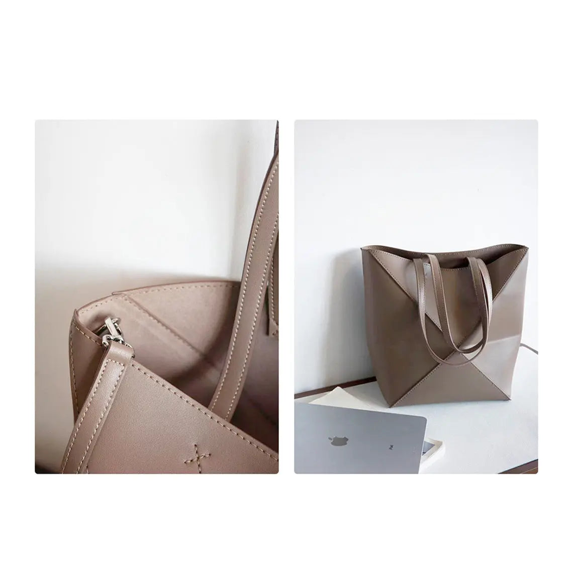 Leather Inspired Puzzle Fold Tote Bag DIY Kits - CUCUBIRD