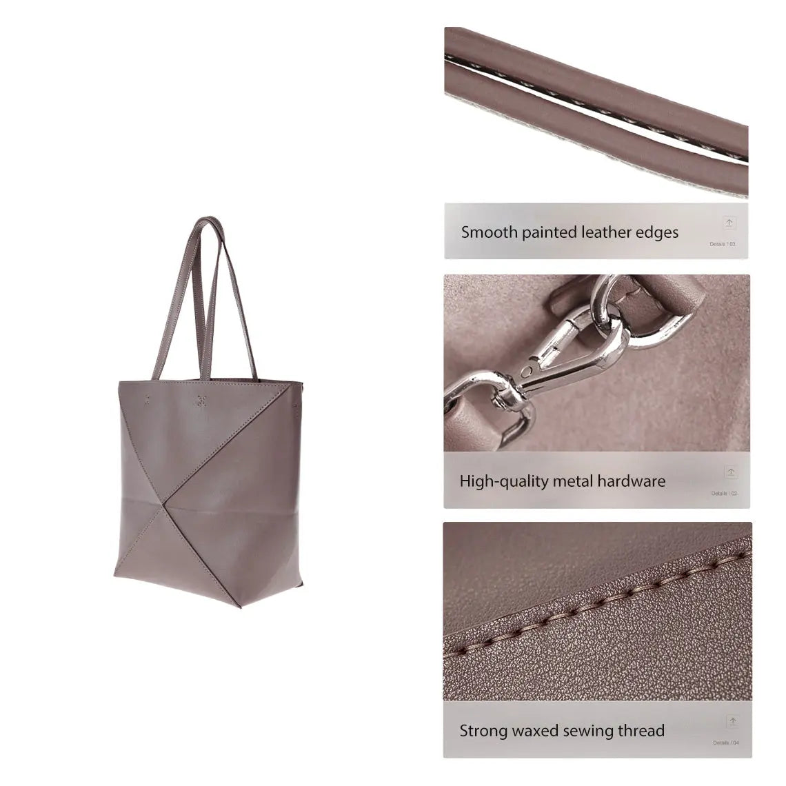 Leather Inspired Puzzle Fold Tote Bag DIY Kits - CUCUBIRD