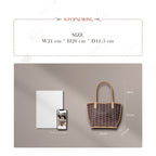 CUCUBIRD Leather Checker Tote Handbag DIY Kits  