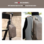 CUCUBIRD Top Grain Leather Men Fanny Pack Waist Bag DIY Kit  