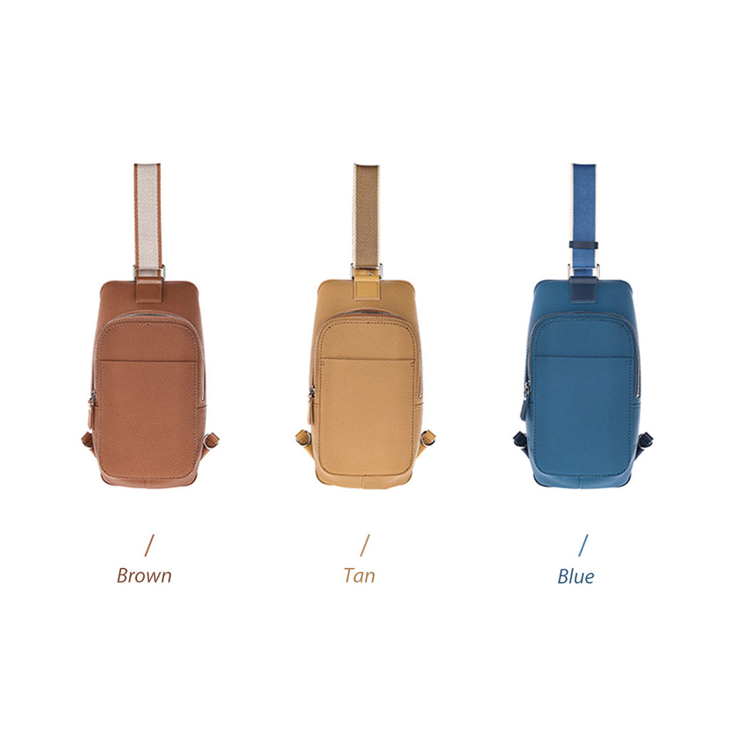 CUCUBIRD Top Grain Leather Men Fanny Pack Waist Bag DIY Kit  