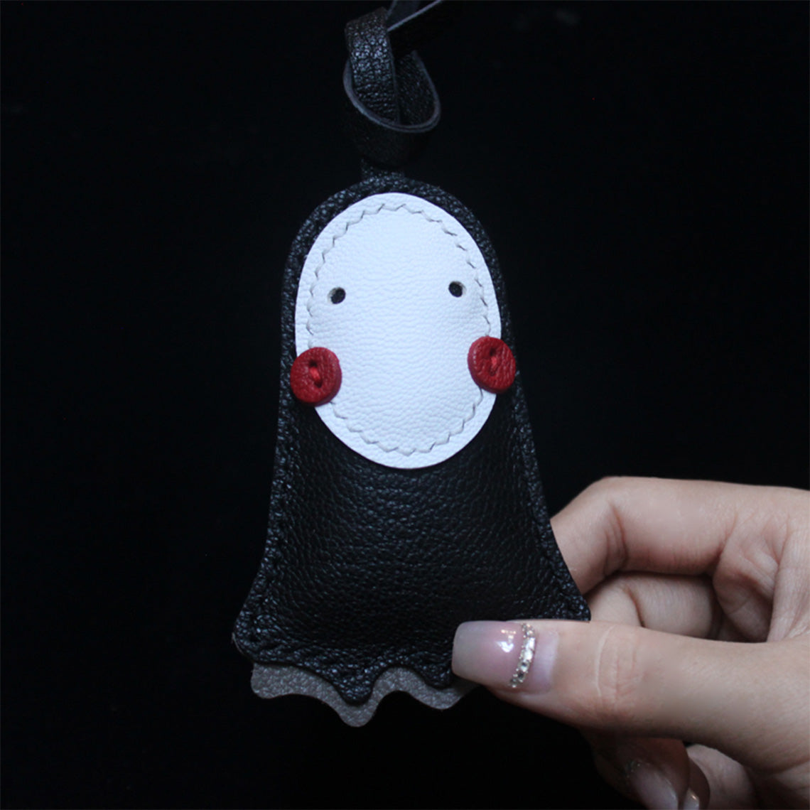 Sheep Leather No Face Keychain DIY Kits - CUCUBIRD