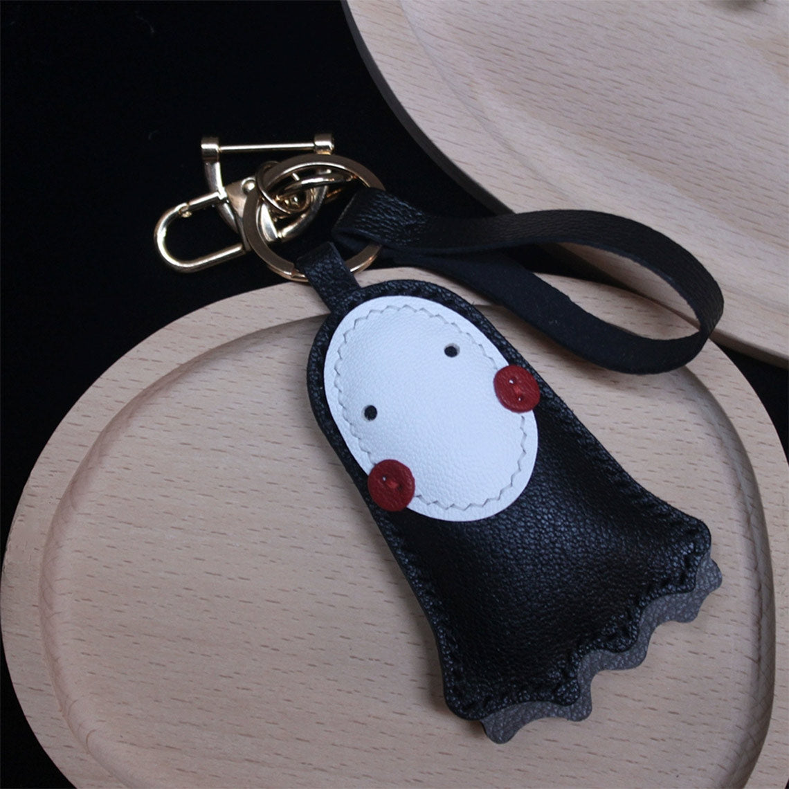 CUCUBIRD Sheep Leather No Face Keychain DIY Kits Keychain 