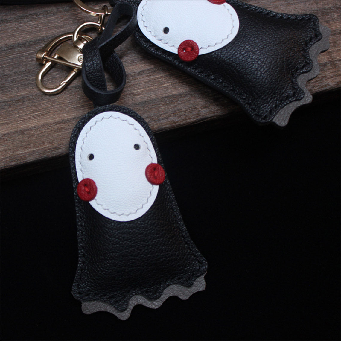 CUCUBIRD Sheep Leather No Face Keychain DIY Kits  