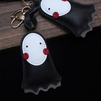 Sheep Leather No Face Keychain DIY Kits - CUCUBIRD