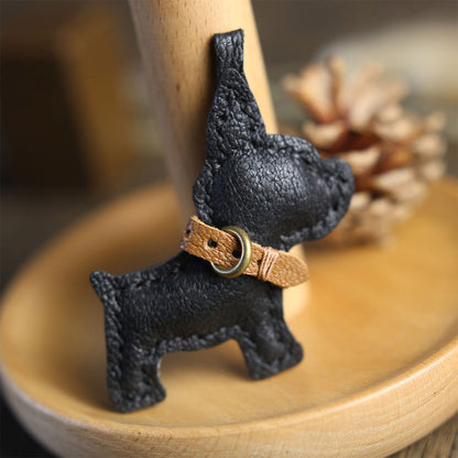 Leather Small Dog Keychain DIY Kit - CUCUBIRD