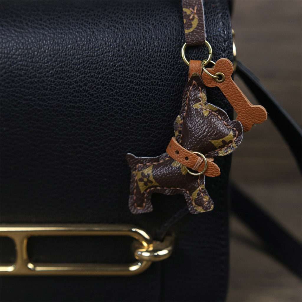 CUCUBIRD Leather Small Dog Keychain DIY Kit  