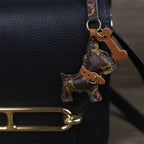 CUCUBIRD Leather Small Dog Keychain DIY Kit  