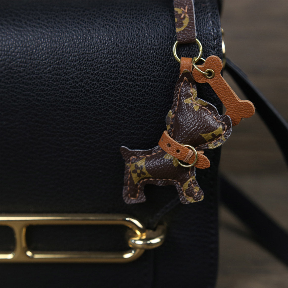 CUCUBIRD Leather Small Dog Keychain DIY Kit  