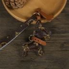 CUCUBIRD Leather Small Dog Keychain DIY Kit  