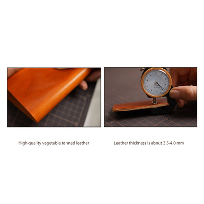 Full Grain Leather Vintage Phone Bag DIY Kits - CUCUBIRD