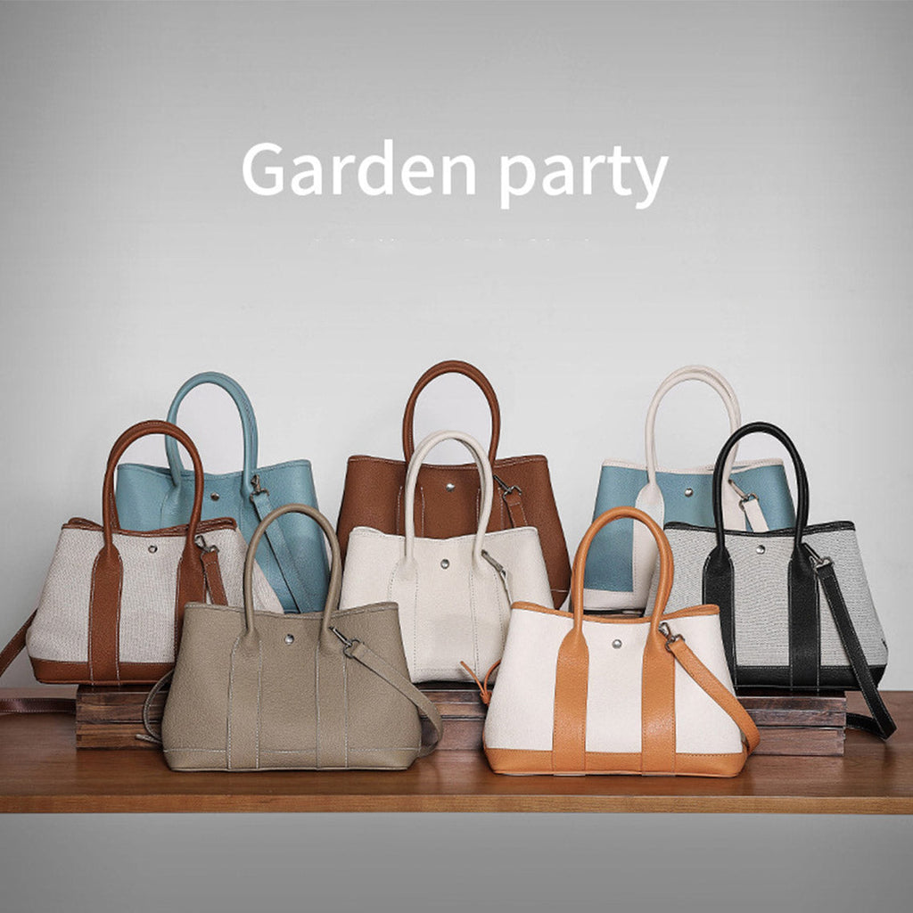 CUCUBIRD Top Grain Leather Garden Party Handbag DIY Kit  