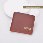 CUCUBIRD Crazy Horse Leather Trifold Wallet DIY Kit  