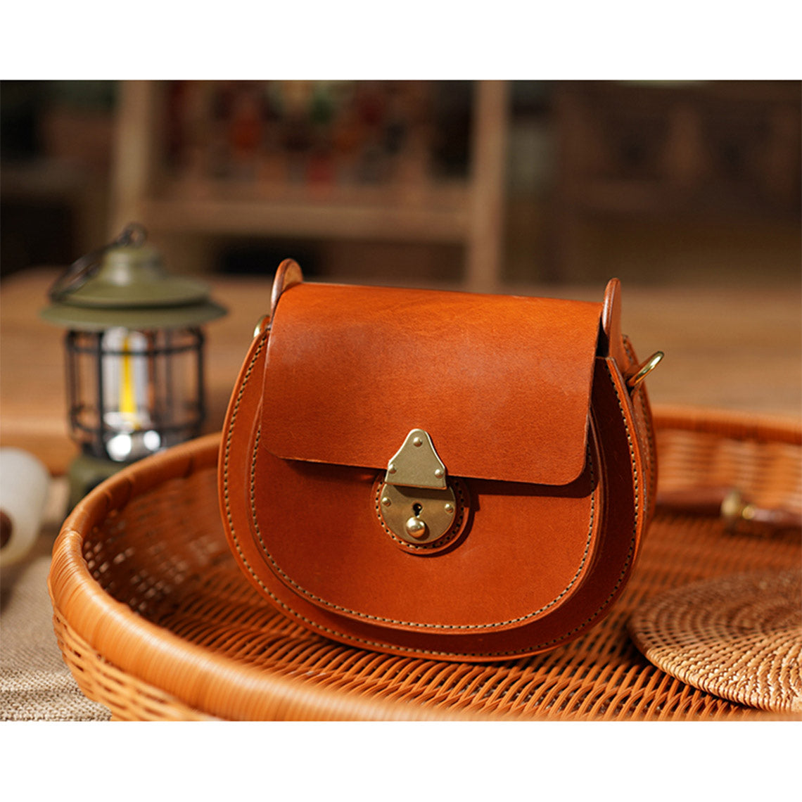 Full Grain Leather Classic Saddle Bag DIY Kit - CUCUBIRD