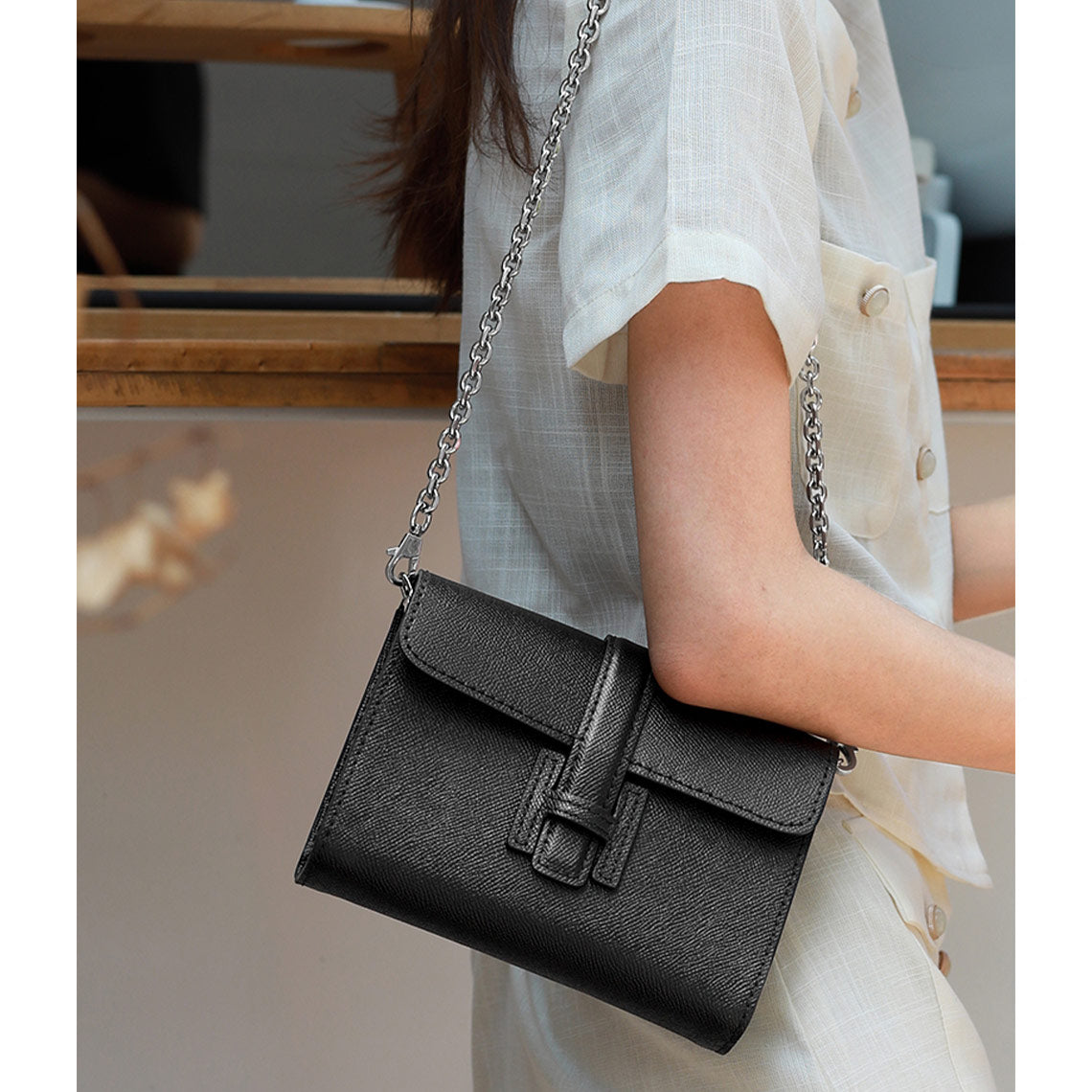 CUCUBIRD Leather Lady Square Bag DIY Kit Black 