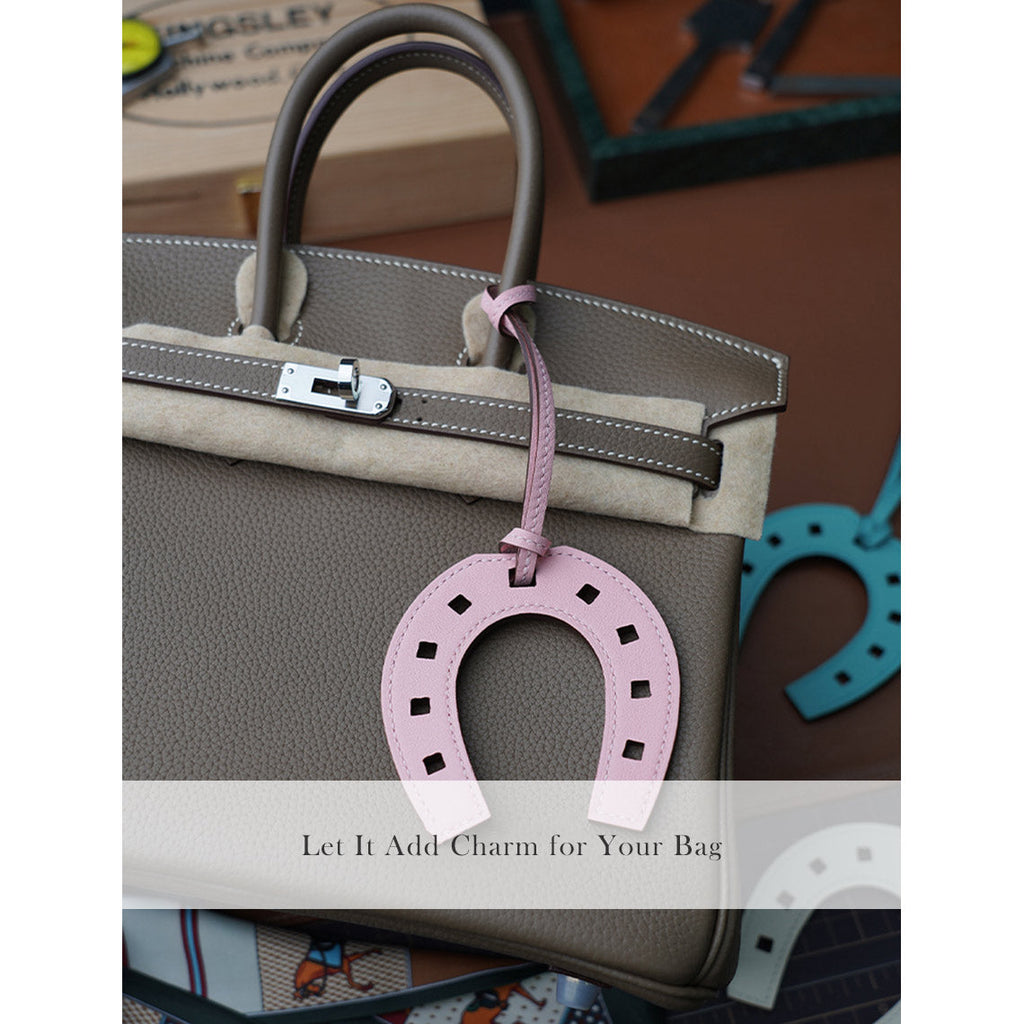 CUCUBIRD Full Grain Leather Paddock Horseshoe Bag Charm DIY Kit  