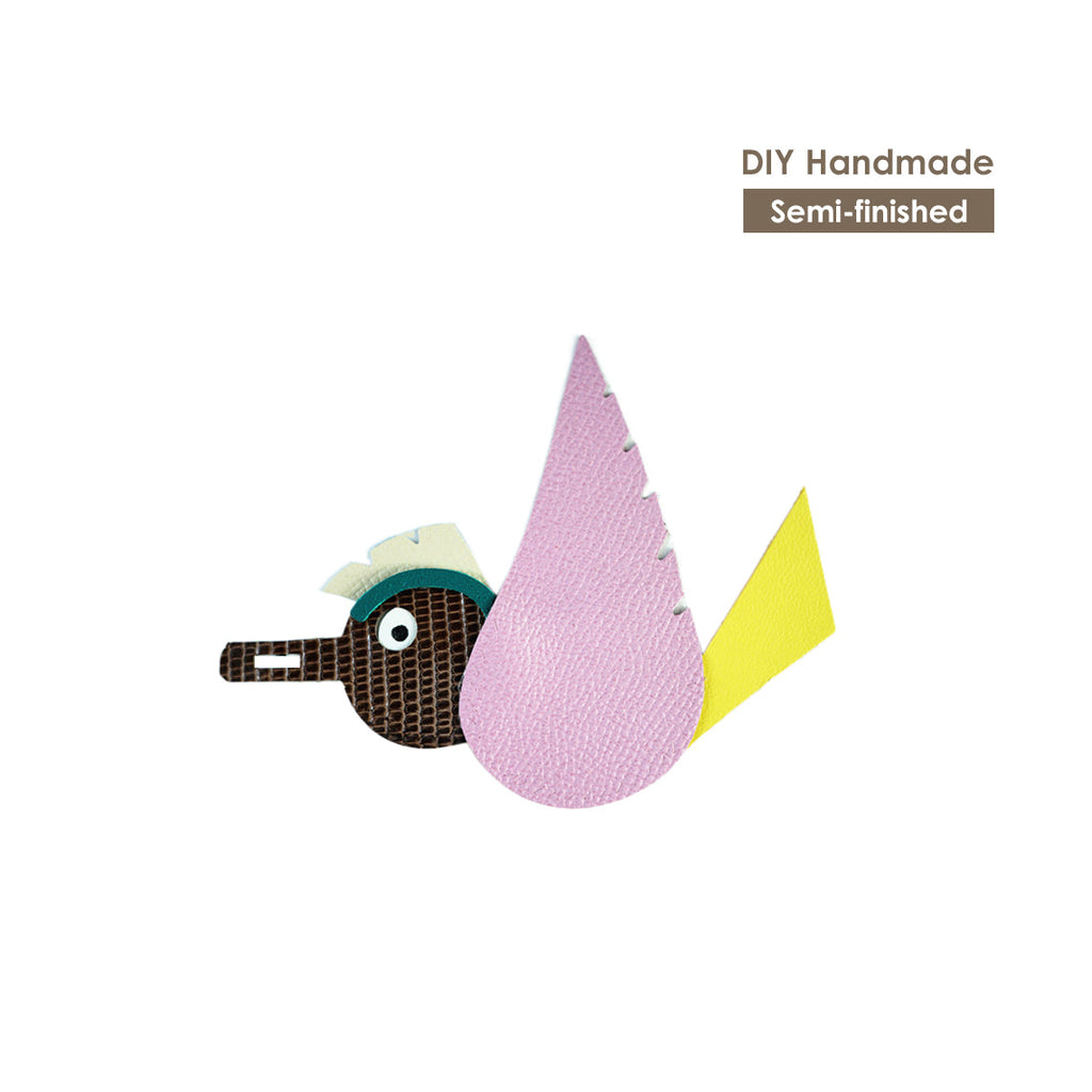 CUCUBIRD Top Grain Leather Birdy Bag Charm DIY Kits  