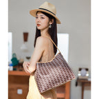 CUCUBIRD Leather Checker Bucket Handbag DIY Kits  