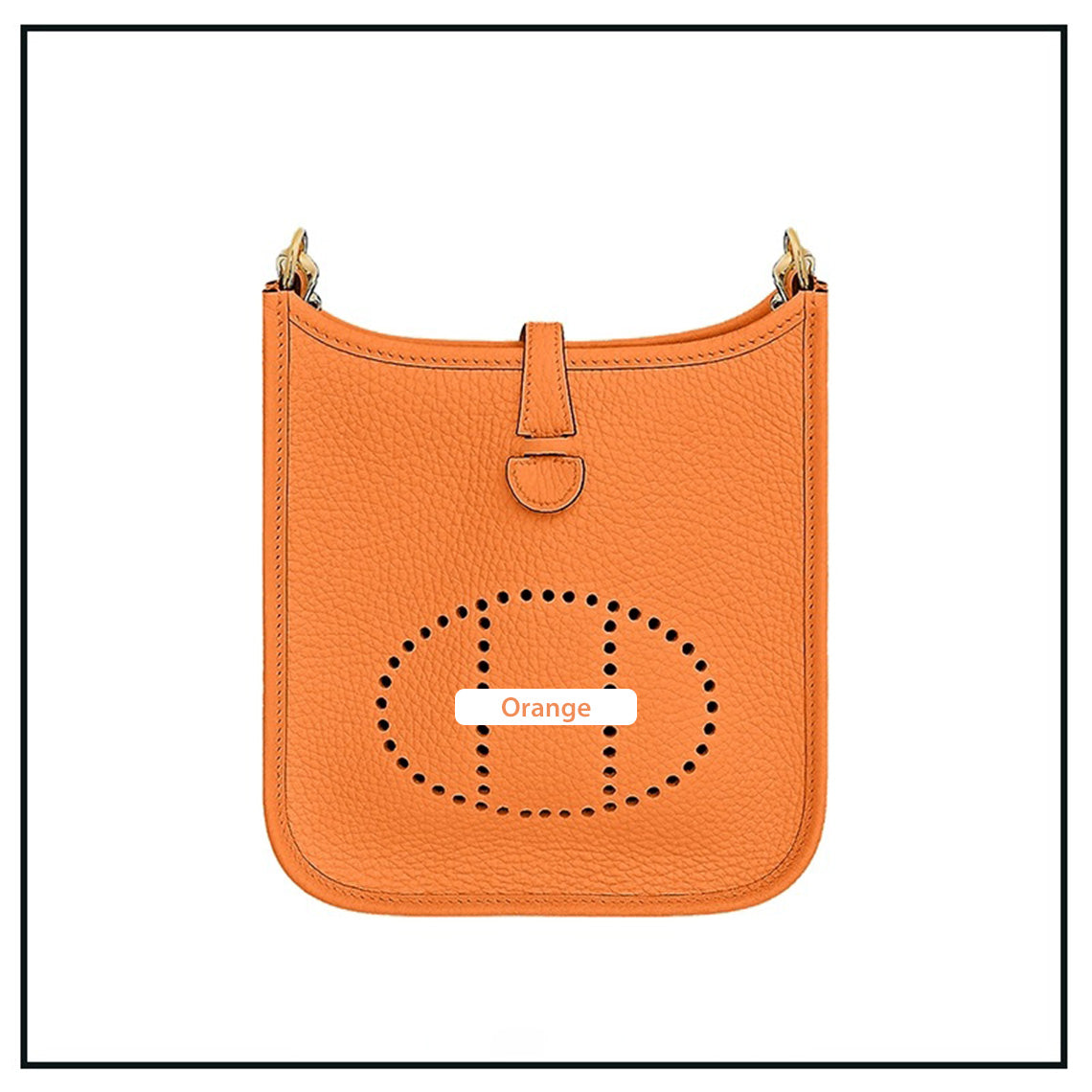 CUCUBIRD Full Grain Leather Mini Evelyn Bag DIY Kit Orange 