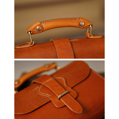 Vegetable Tanned Leather Vintage Shoulder Bag DIY Kits - CUCUBIRD