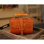 CUCUBIRD Vegetable Tanned Leather Vintage Shoulder Bag DIY Kits Classic Brown 