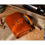 CUCUBIRD Vegetable Tanned Leather Vintage Shoulder Bag DIY Kits  