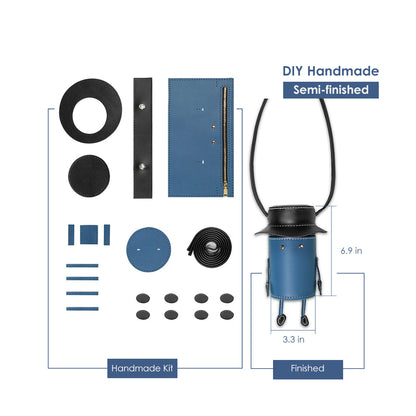 DIY-Kit für Umhängetasche mit Lederhut