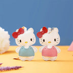 CUCUBIRD Sheep Leather Hello Kitty Keychain Charm DIY Kit  