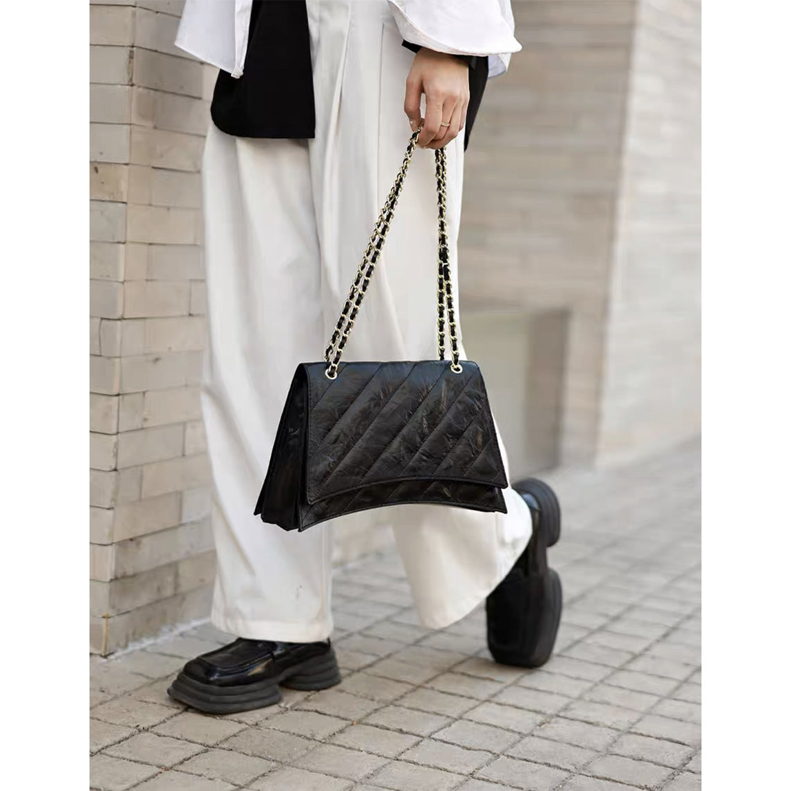 CUCUBIRD Top Grain Leather Inspired Crush Hourglass Bag DIY Kit  