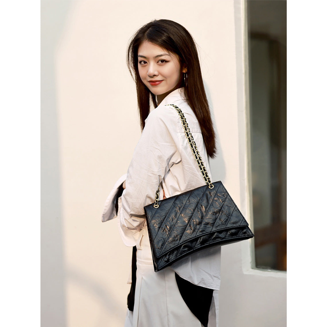 CUCUBIRD Top Grain Leather Inspired Crush Hourglass Bag DIY Kit  