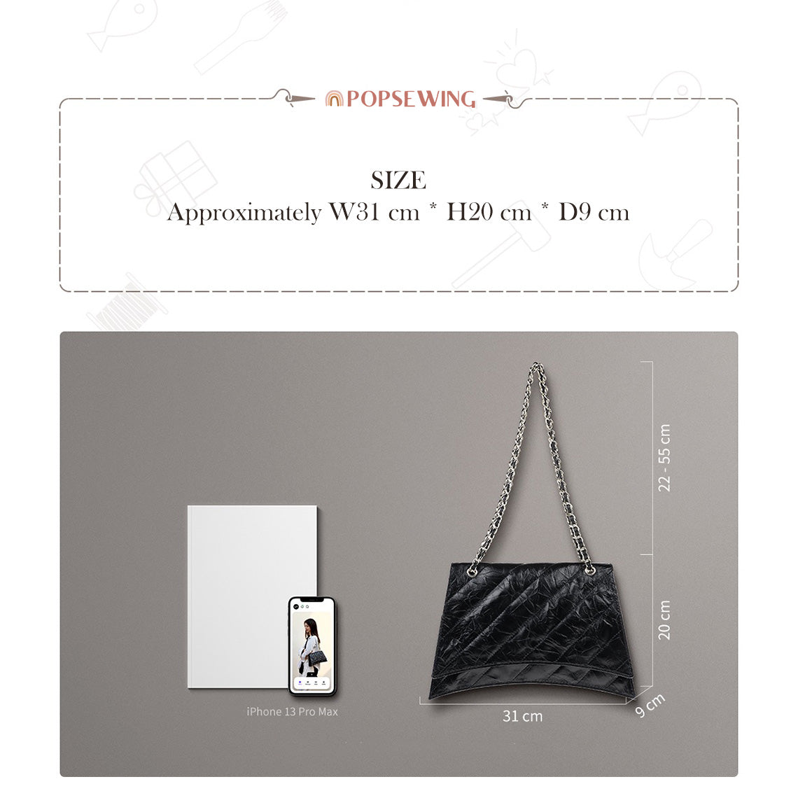 CUCUBIRD Top Grain Leather Inspired Crush Hourglass Bag DIY Kit  