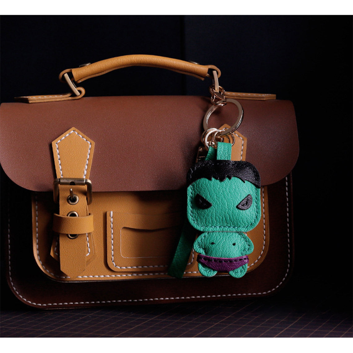 CUCUBIRD Leather The Hulk Keychain DIY Kit  