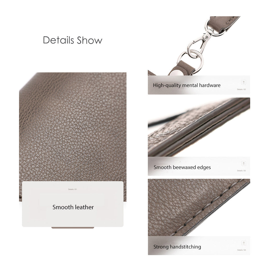 CUCUBIRD Top Grain Leather ID Badge Holder DIY Kit  