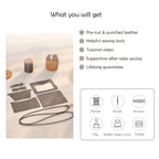 CUCUBIRD Top Grain Leather ID Badge Holder DIY Kit  