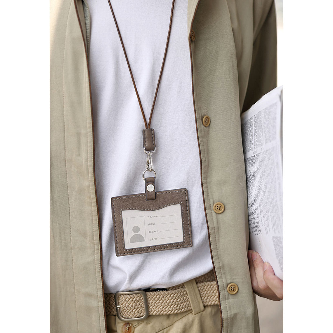 CUCUBIRD Top Grain Leather ID Badge Holder DIY Kit  