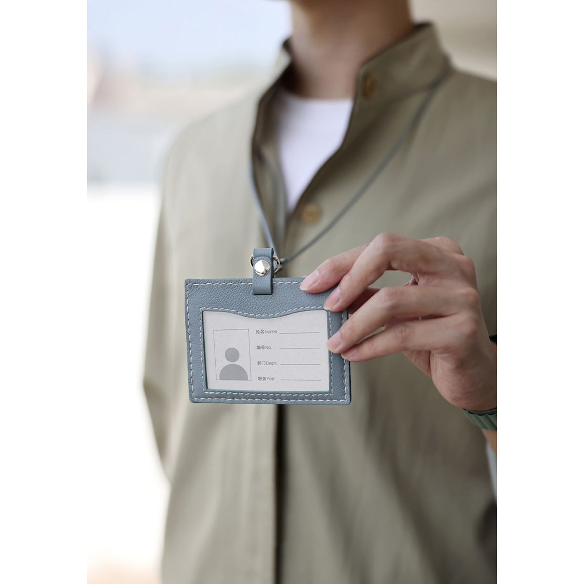 CUCUBIRD Top Grain Leather ID Badge Holder DIY Kit  