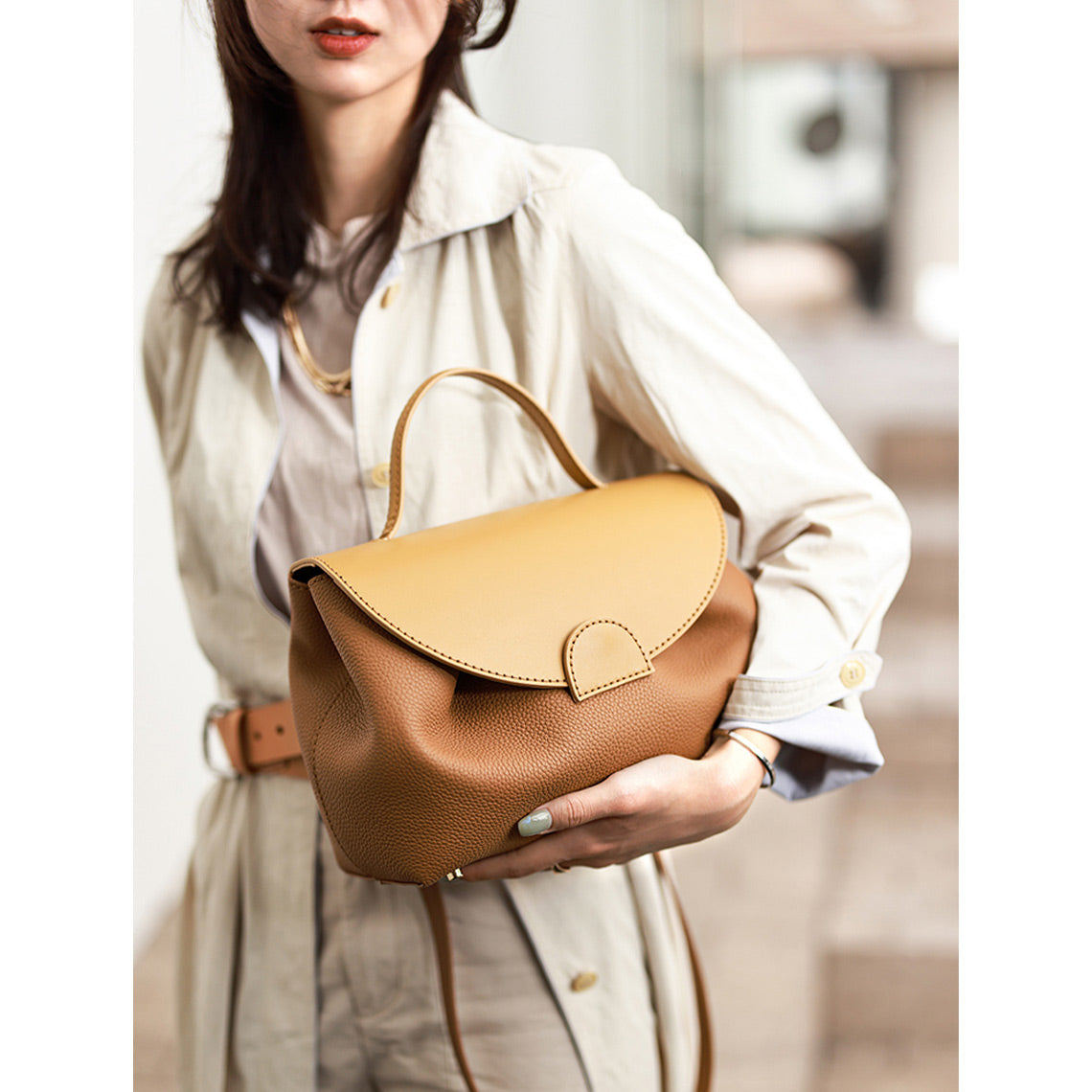 CUCUBIRD Top Grain Leather Inspired Smile Bag DIY Kits  