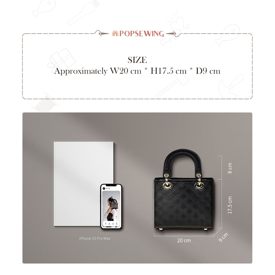 CUCUBIRD Top Grain Leather Inspired Lady Handbag DIY Kit  