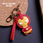 CUCUBIRD Leather Iron Men Keychain DIY Kit  